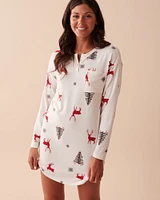 Recycled Fibers Long Sleeve Sleepshirt