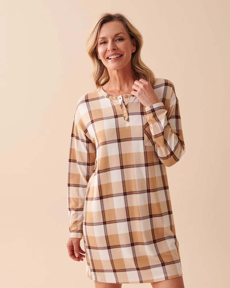 Recycled Fibers Long Sleeve Sleepshirt