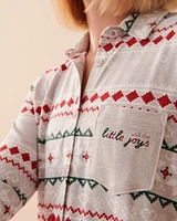 Recycled Fibers Fair Isle Long Sleeve Sleepshirt