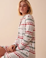 Recycled Fibers Fair Isle Long Sleeve Sleepshirt