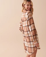 Plaid Button-down Sleepshirt