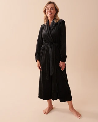 Robe de chambre longue douceur veloutée