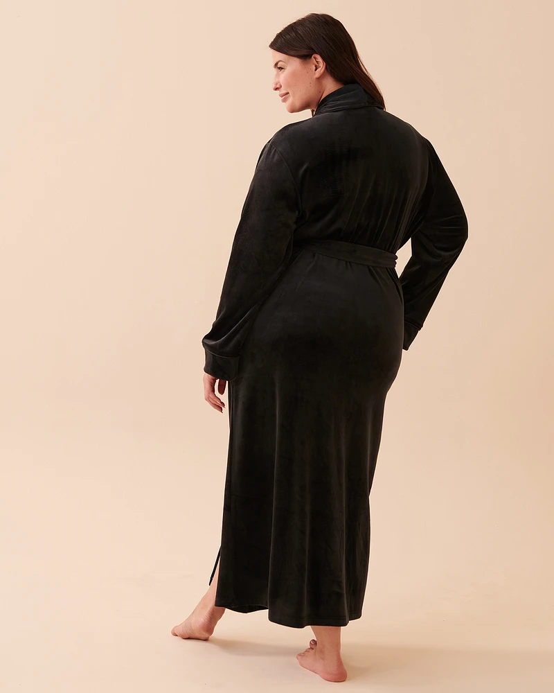 Robe de chambre longue douceur veloutée