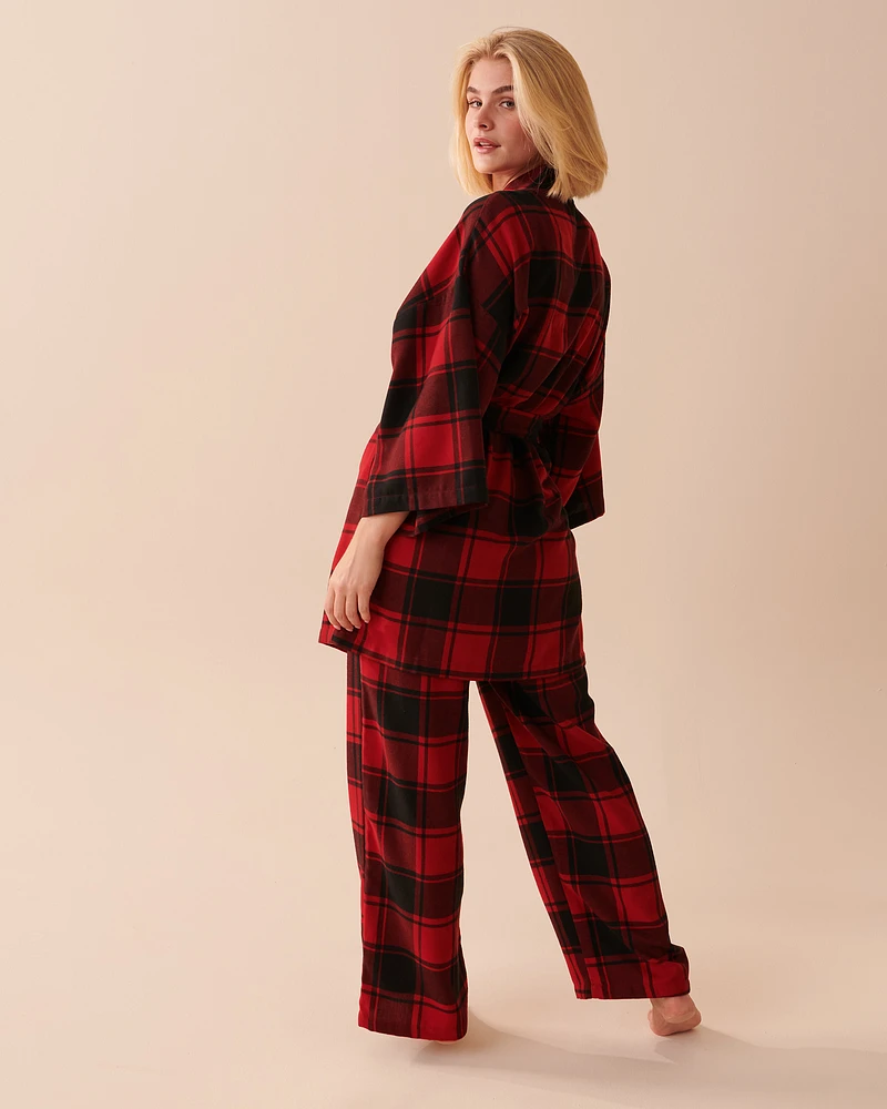 Buffalo Plaid Kimono