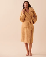 Robe de chambre à col XXL en sherpa