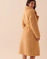 Robe de chambre à col XXL en sherpa