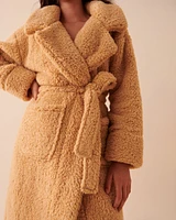 Robe de chambre à col XXL en sherpa