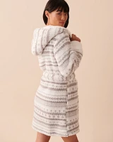 Fair Isle Sherpa Robe
