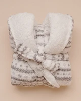 Fair Isle Sherpa Robe