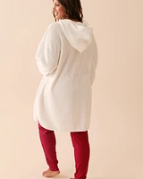 Cardigan long en peluche douce