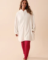 Cardigan long en peluche douce