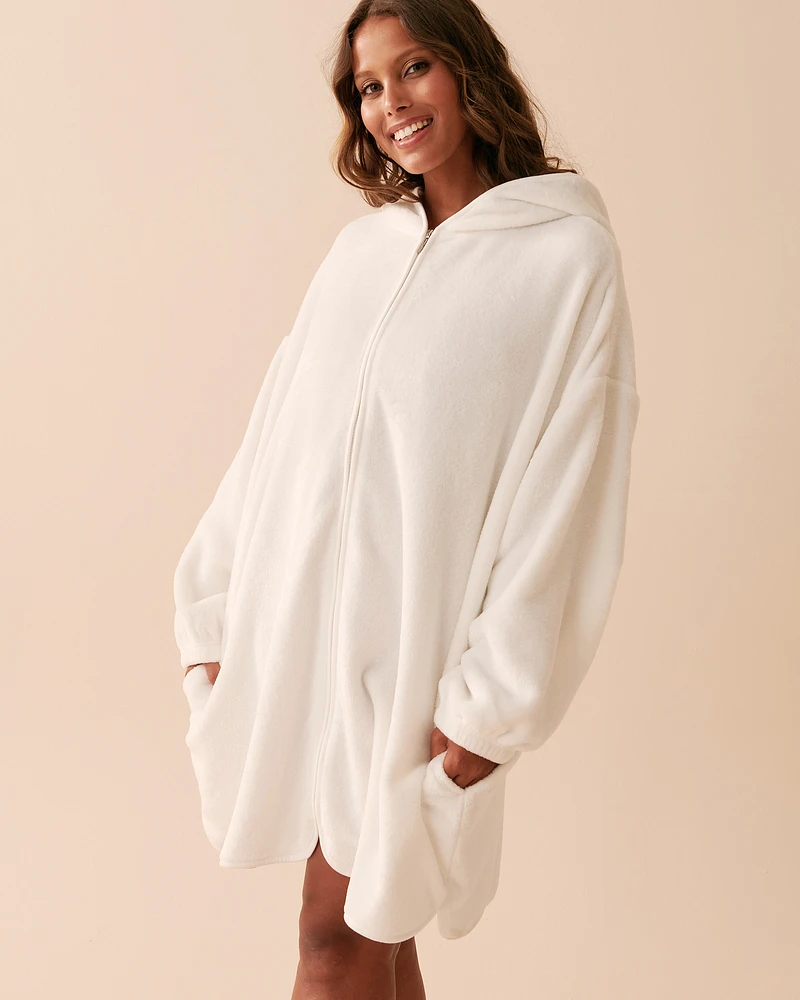 Cardigan long en peluche douce