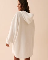 Cardigan long en peluche douce