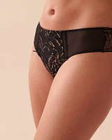 Culotte cheeky dentelle et résille