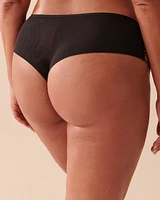 Shimmering Lace and Mesh Cheeky Panty
