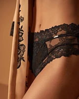 Lace and Cross Back Details Cheeky Panty