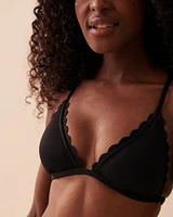 Haut de bikini triangle texturé POPCORN