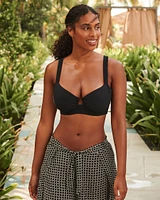 CASABLANCA TEXTURED D Cup Balconette Bikini Top