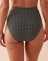 SANTA MONICA Draped High Waist Bikini Bottom