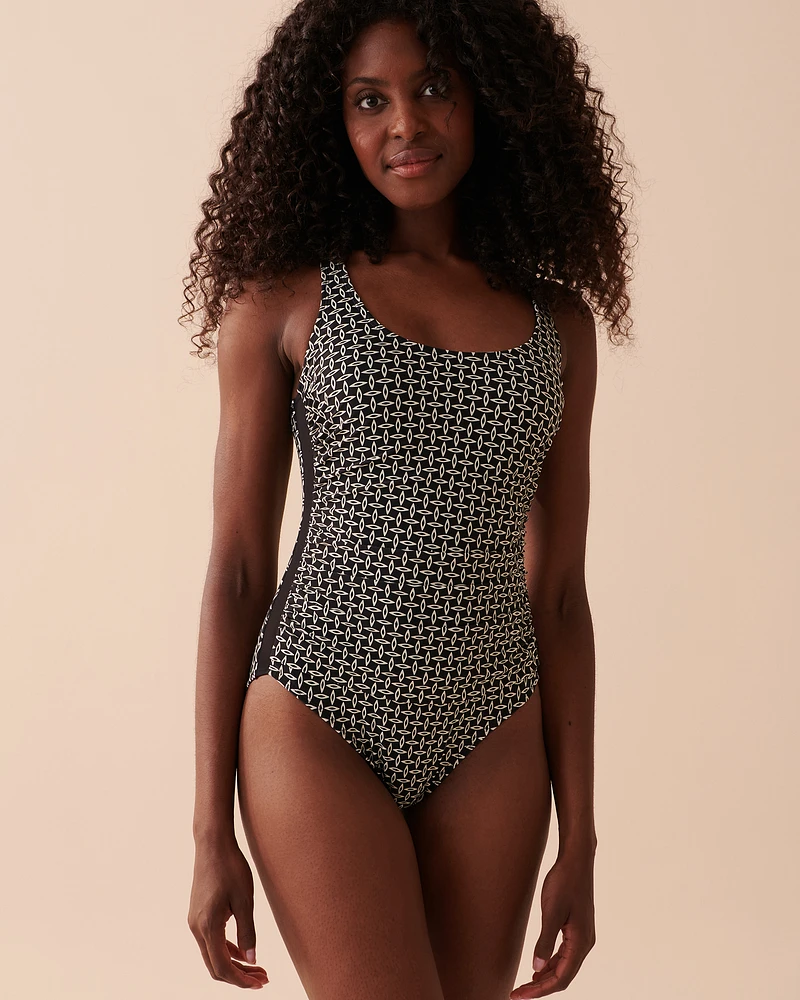 Maillot une-pièce détails en résille SANTA MONICA