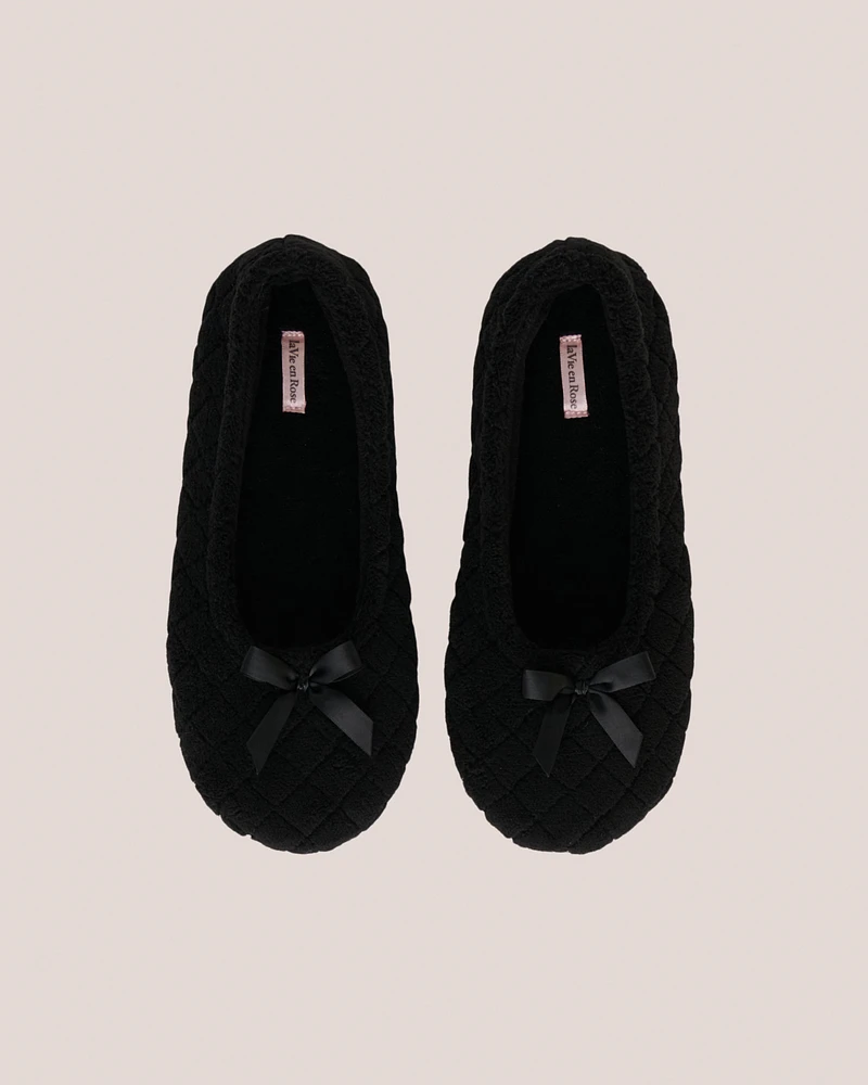 Pantoufles ballerines matelassées