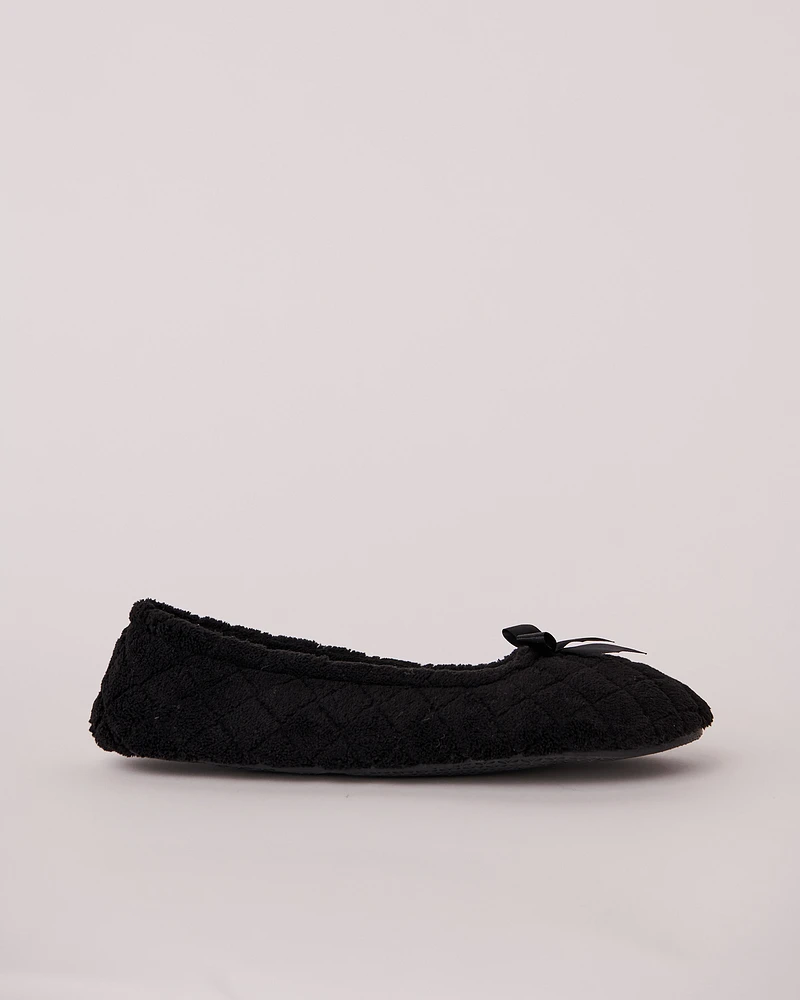 Pantoufles ballerines matelassées