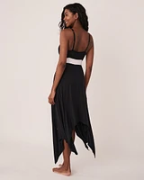 Robe asymétrique à bretelles minces