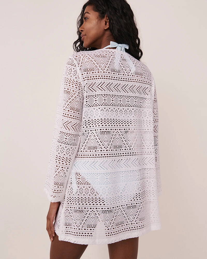 Tunique en crochet encolure V