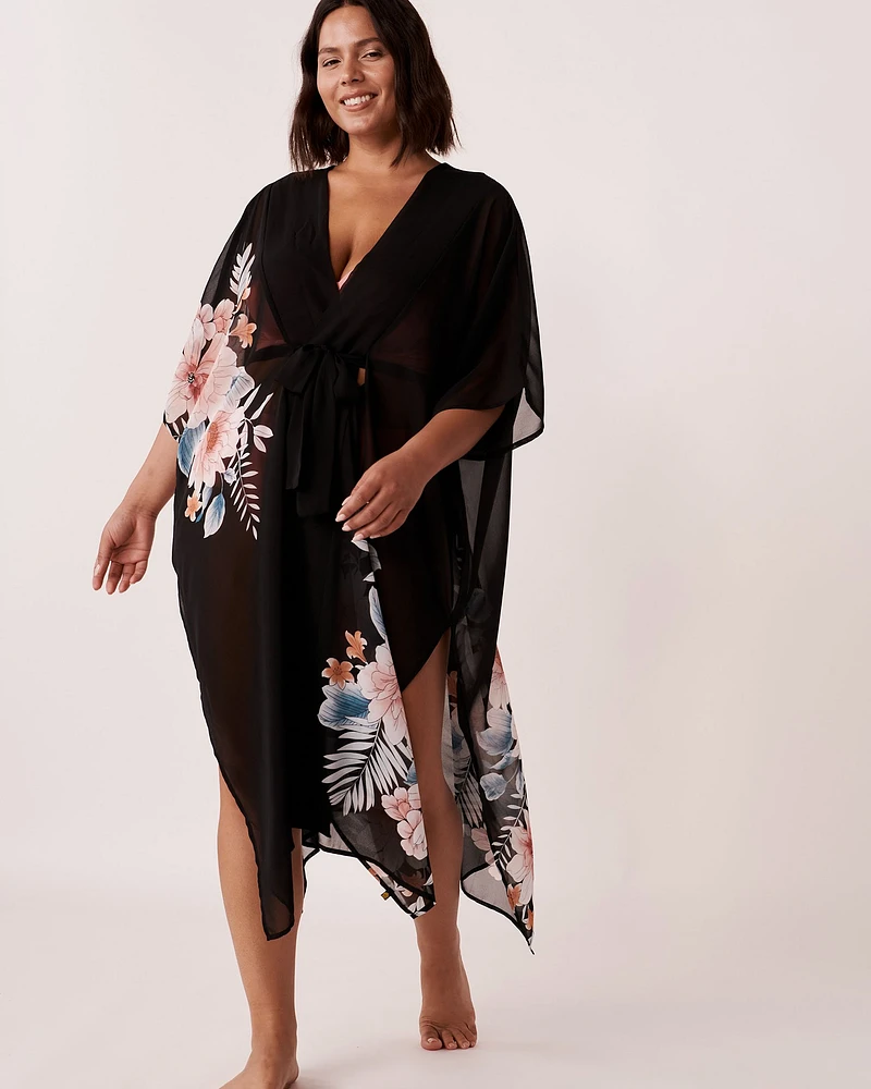 Caftan imprimé floral