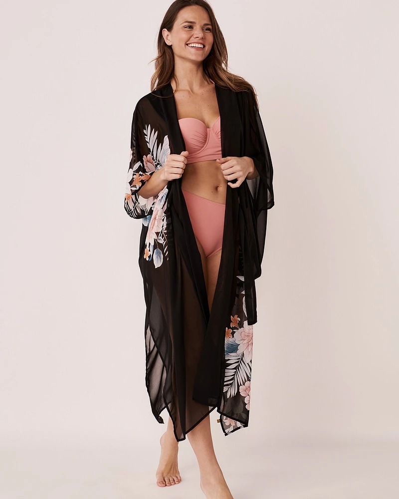 Caftan imprimé floral