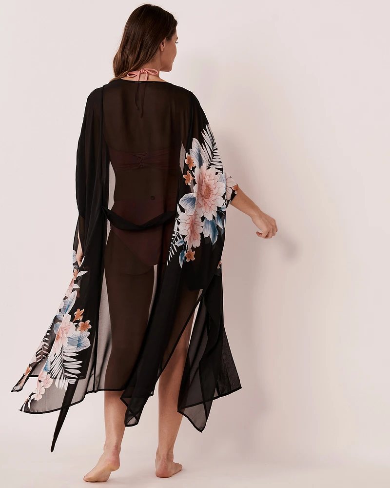 Caftan imprimé floral