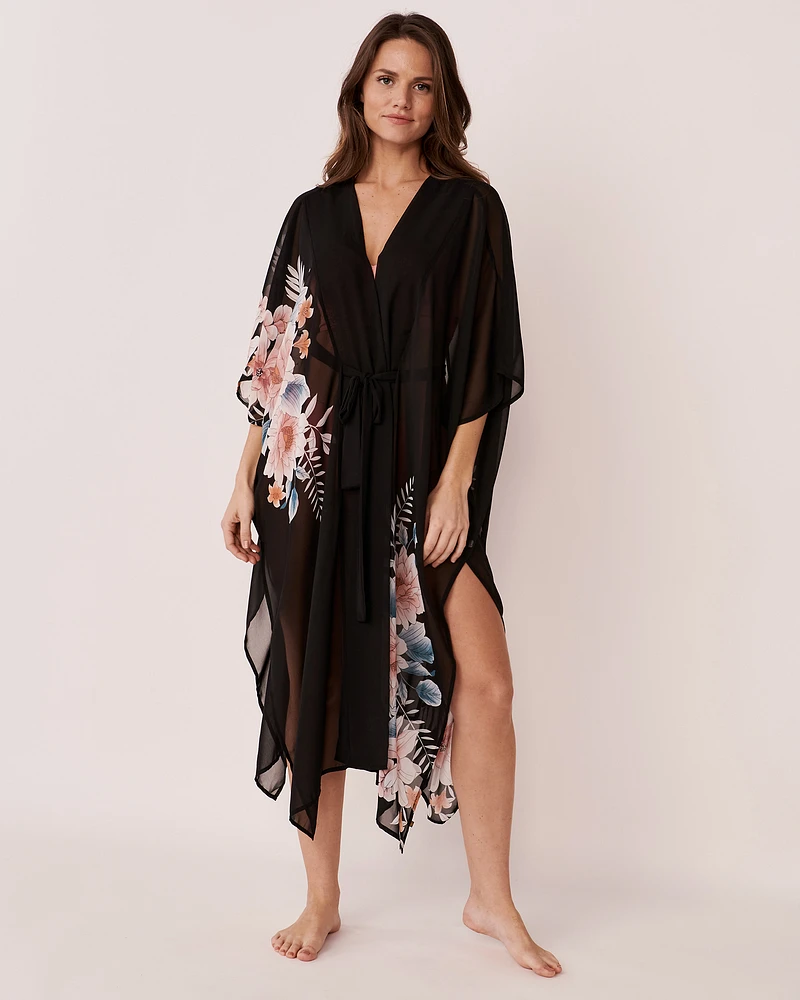 Caftan imprimé floral