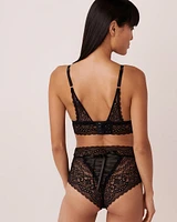 Bralette dentelle et résille