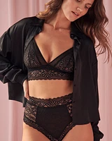 Bralette dentelle et résille
