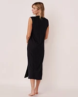 Cable Knit Cap Sleeve Long Dress