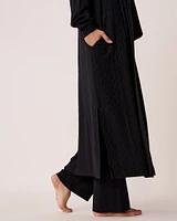 Cardigan long en tricot texture câble