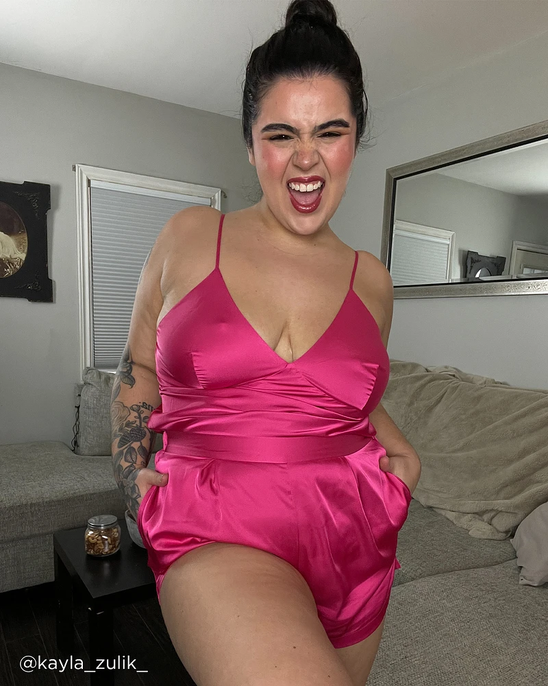 Short en satin