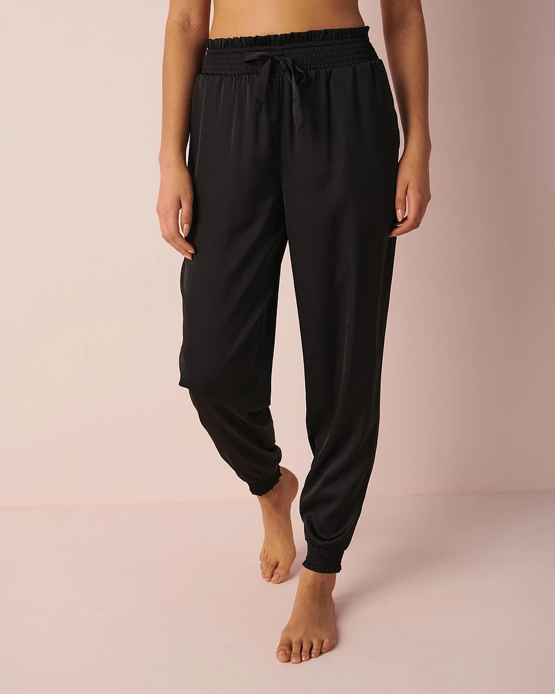 Black Satin Pants