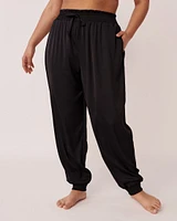 Black Satin Pants