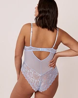 Combiné push-up dentelle et résille