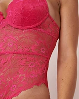 Combiné push-up dentelle et résille