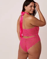 Tie Back Lace Teddy
