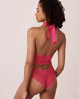 Tie Back Lace Teddy