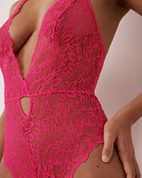 Tie Back Lace Teddy