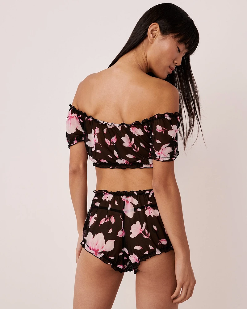 Mesh Floral 2-piece Set