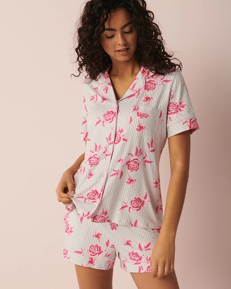 Super Soft Short Sleeve Button-down Shirt