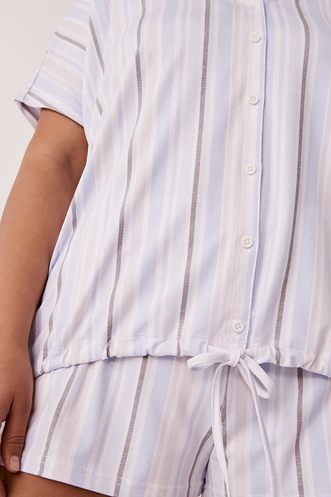 Super Soft Short Sleeve Button-down Shirt