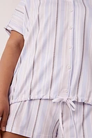 Super Soft Short Sleeve Button-down Shirt