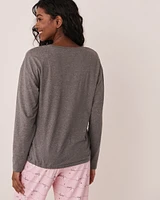 Chandail manches longues col en V ultra doux