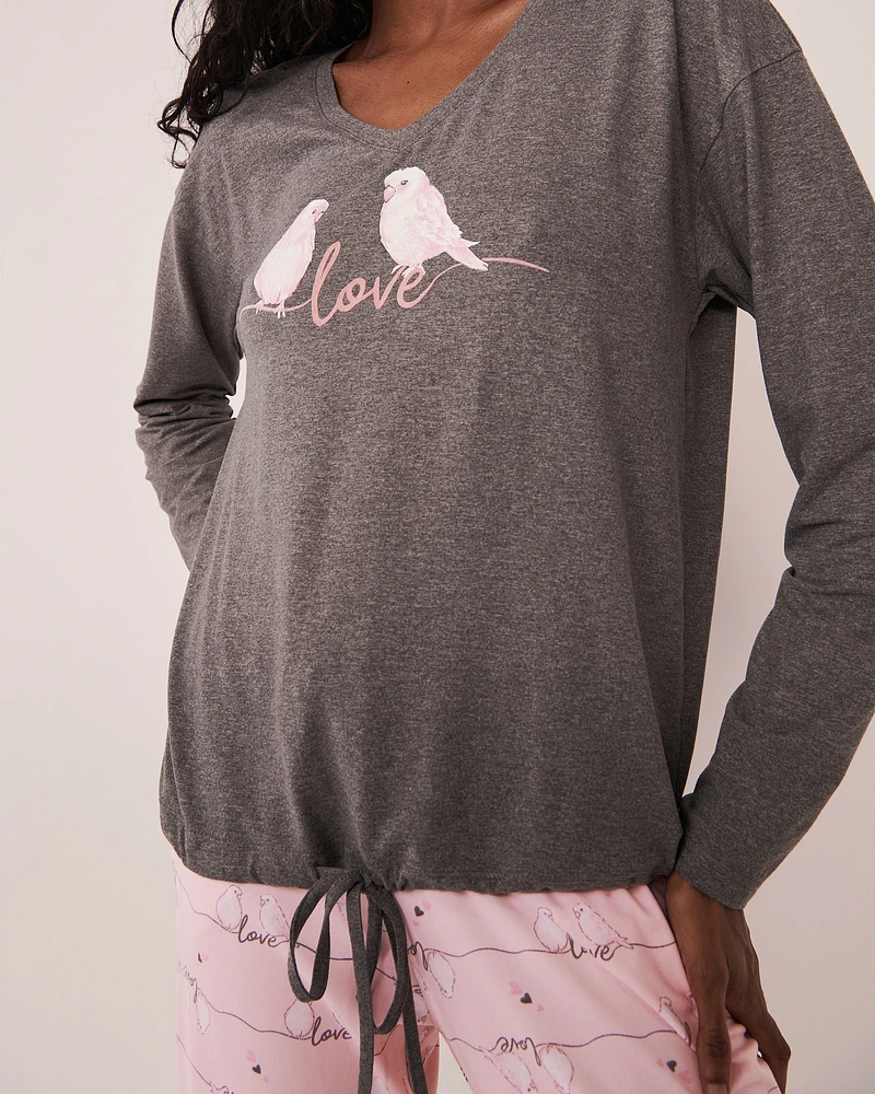 Chandail manches longues col en V ultra doux